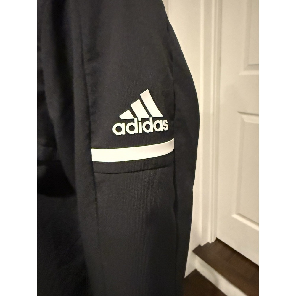 Adidas  Run Wind Ready Jacket Large Black Lightweight Hooded Youth Or S/m Adult - Picture 3 of 15